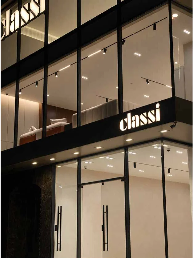 Classi storefront glazing seen from the street
