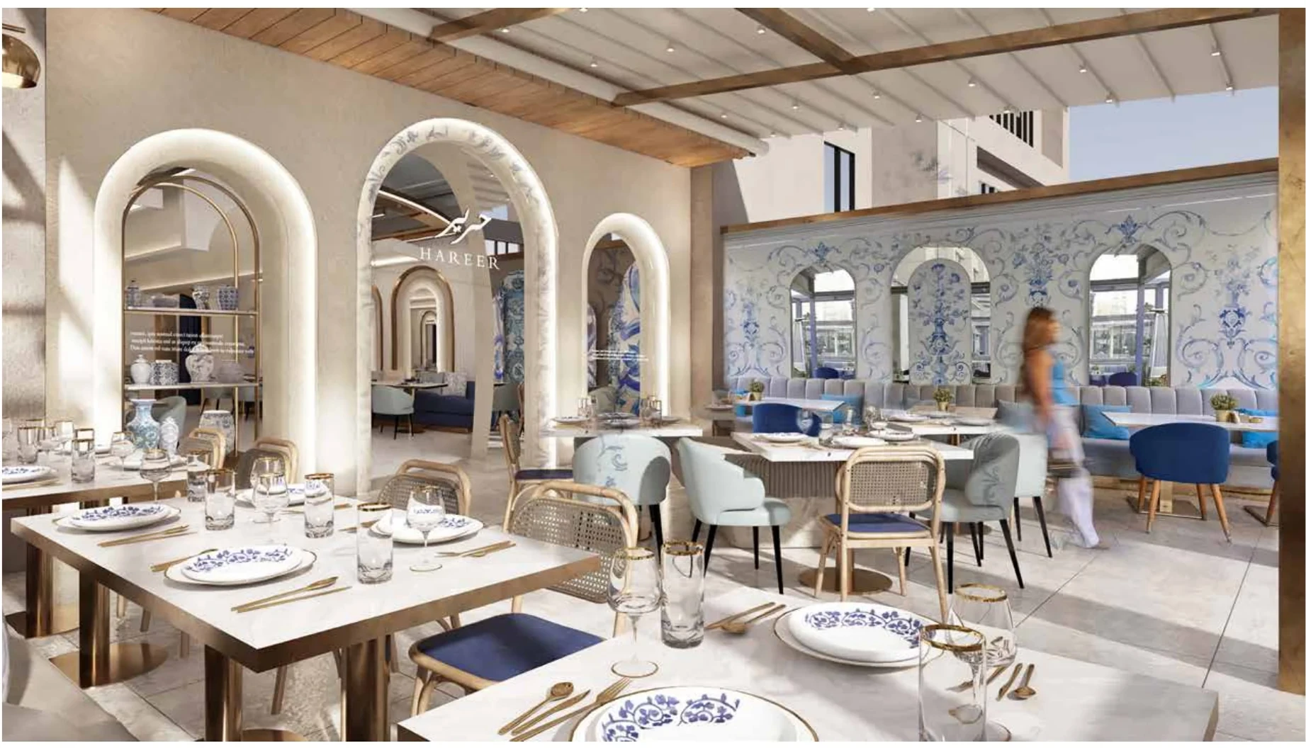 3D study of the Hareer dining room